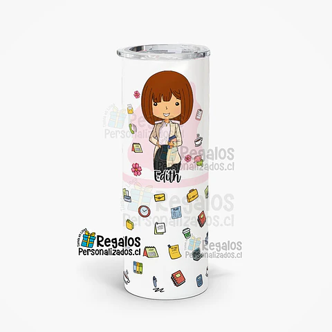 Vaso térmico skinny diseño Secretaria