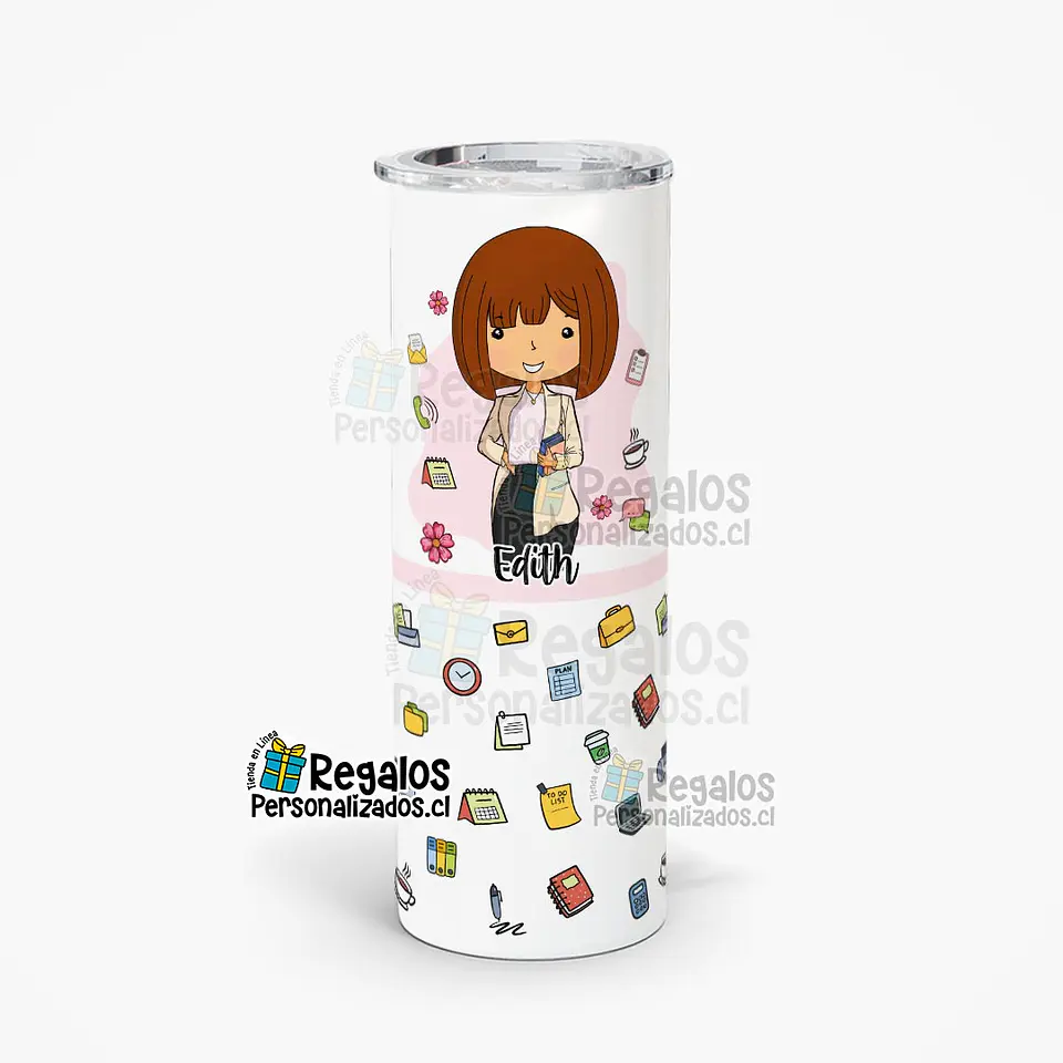 Vaso térmico skinny diseño Secretaria 1