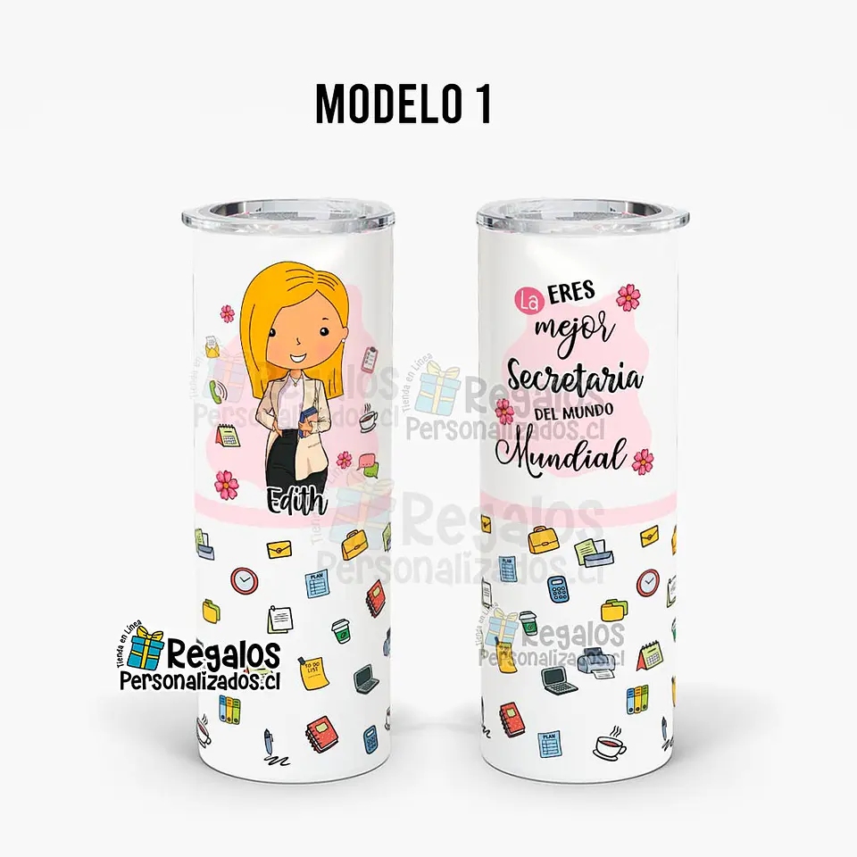 Vaso térmico skinny diseño Secretaria 4