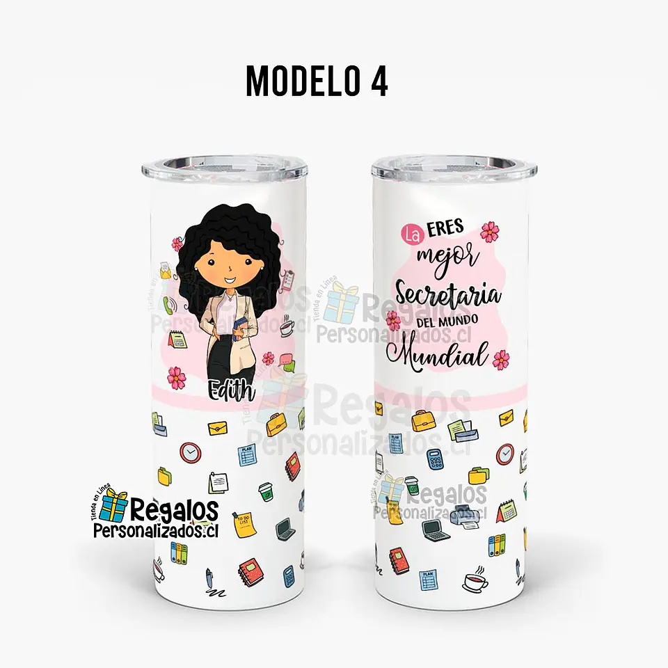 Vaso térmico skinny diseño Secretaria 7