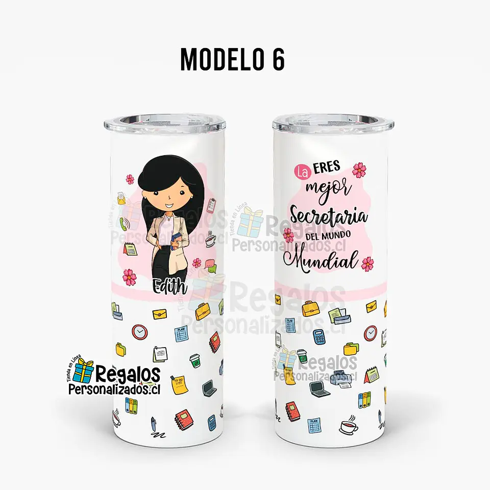 Vaso térmico skinny diseño Secretaria 9
