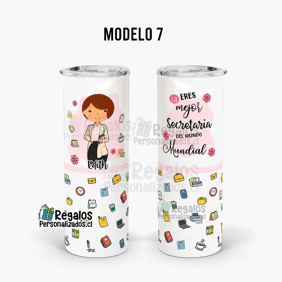 Vaso térmico skinny diseño Secretaria 10