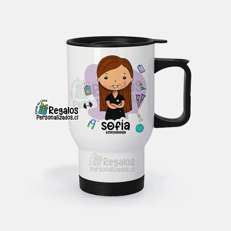 Mug térmico diseño Kinesióloga 1