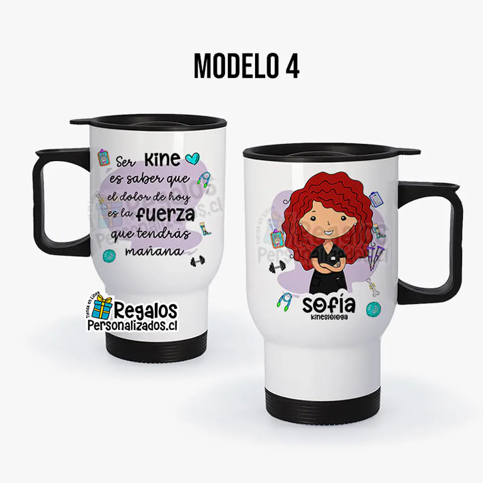 Mug térmico diseño Kinesióloga 5