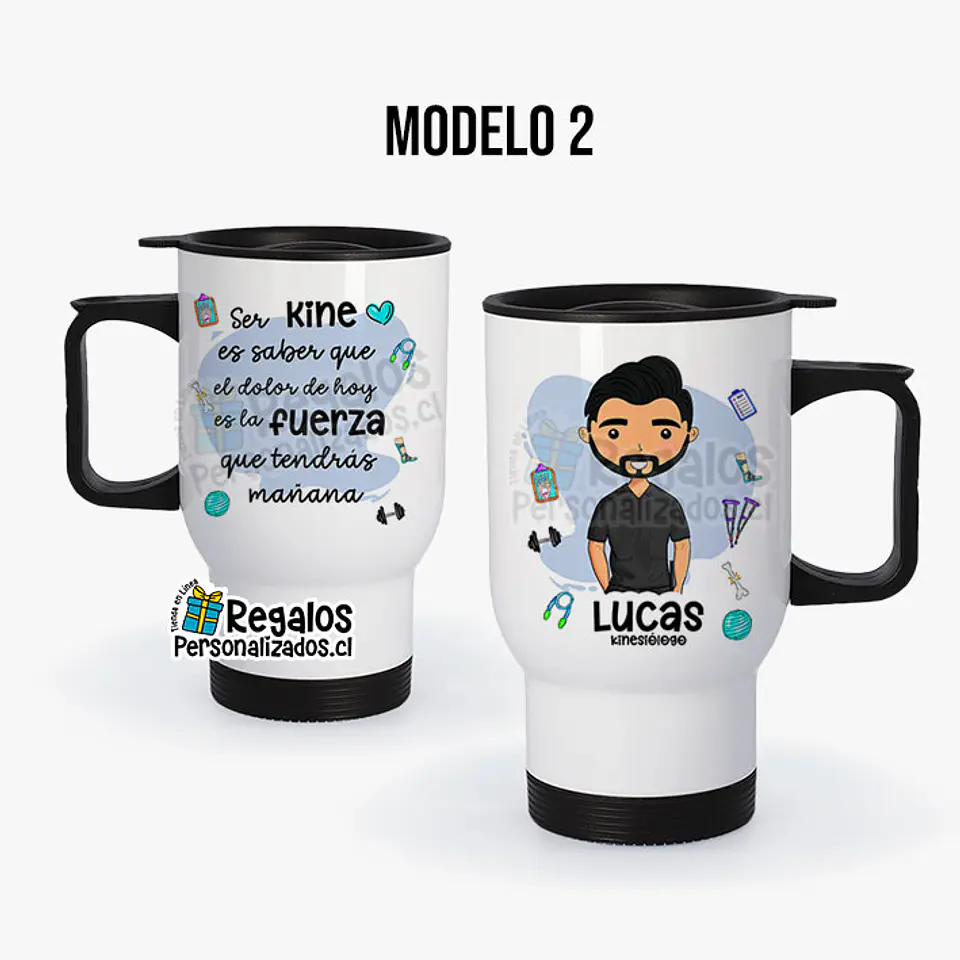 Mug térmico diseño Kinesiólogo 3