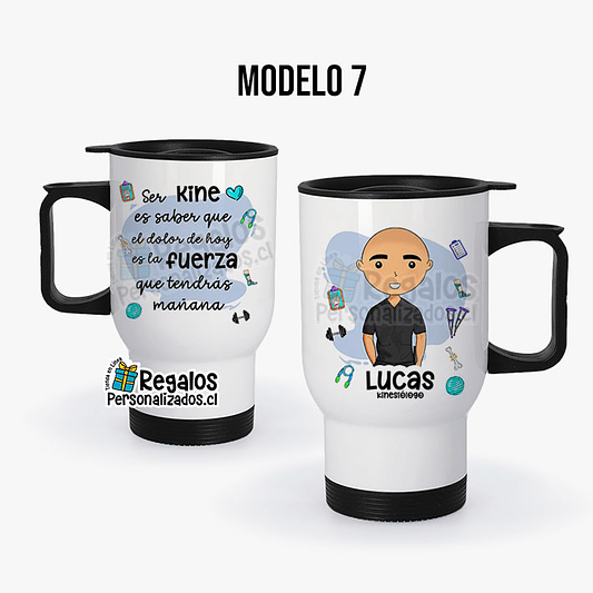 Mug térmico diseño Kinesiólogo 8