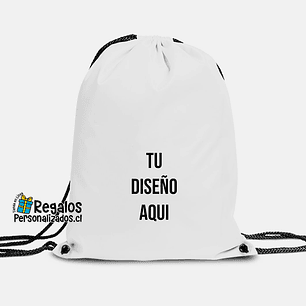 Morral clásico blanco personalizado