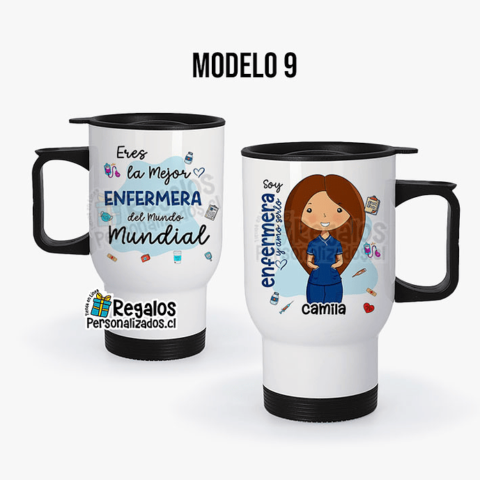Mug térmico diseño Enfermera 10