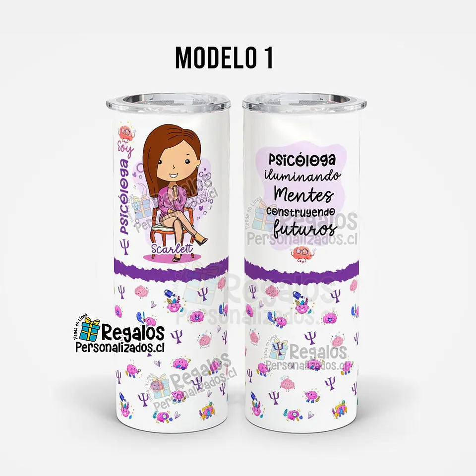 Vaso térmico skinny Psicóloga 4