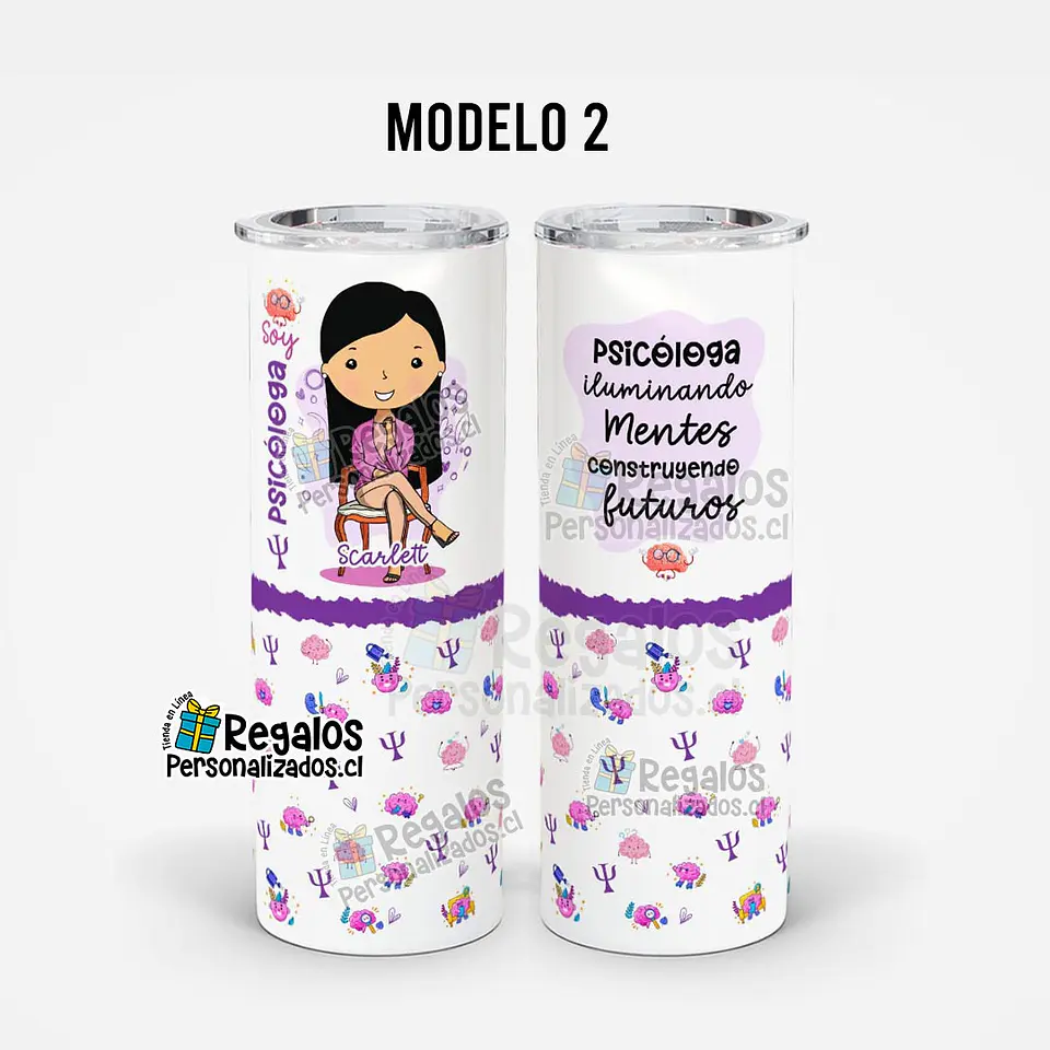 Vaso térmico skinny Psicóloga 5