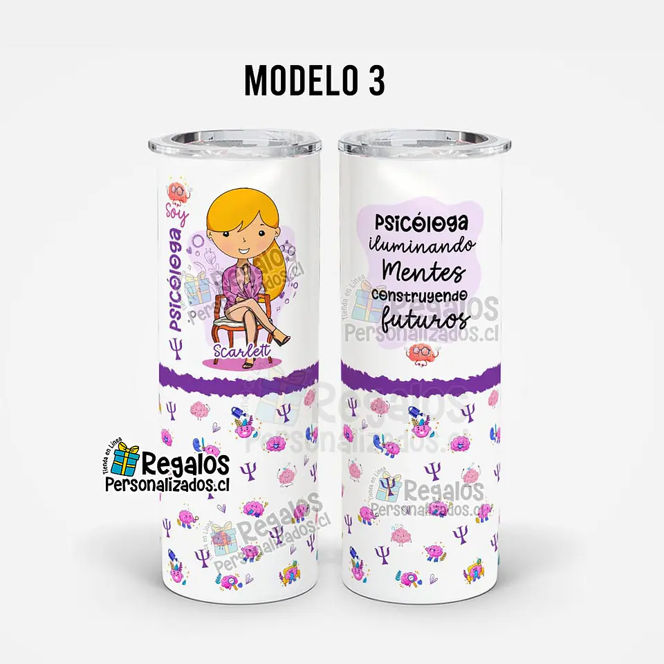 Vaso térmico skinny Psicóloga 6