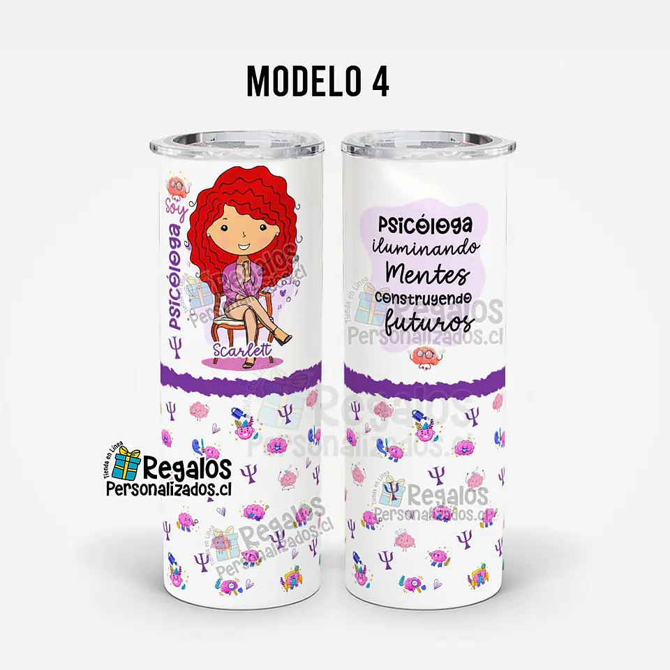Vaso térmico skinny Psicóloga 7