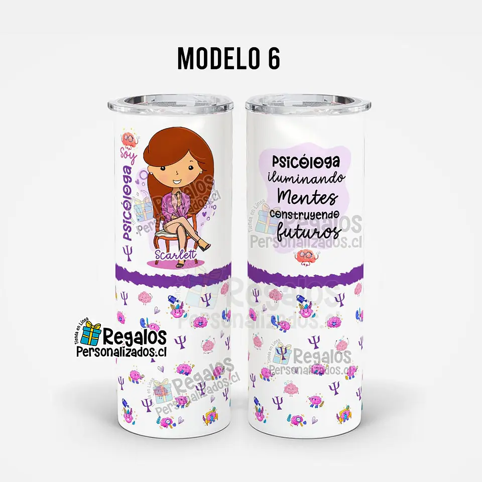 Vaso térmico skinny Psicóloga 9