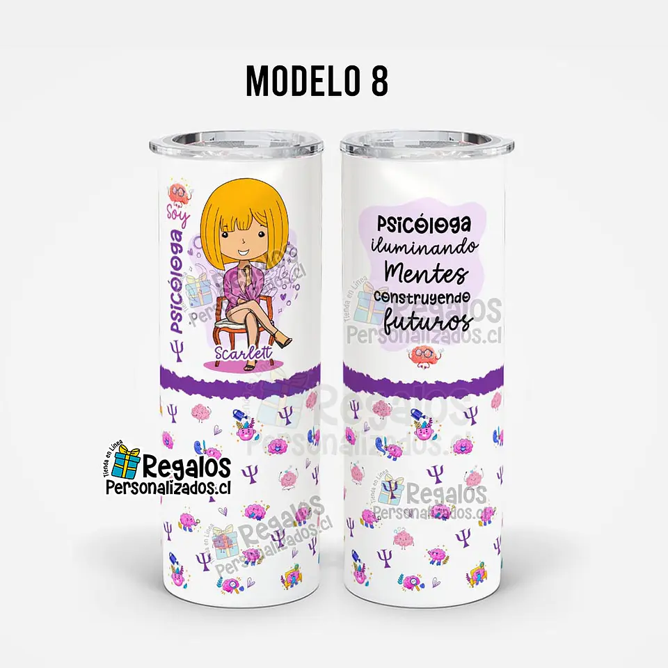 Vaso térmico skinny Psicóloga 11