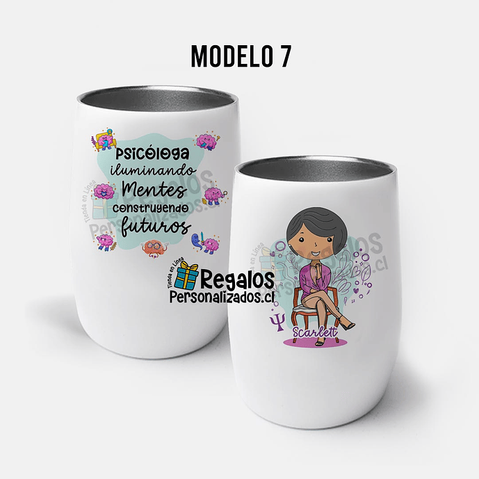 Vaso mug térmico psicóloga 8