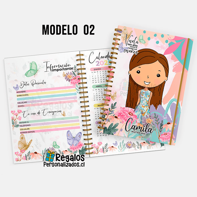 Agenda 2025 vuela alto diseño personalizado 9