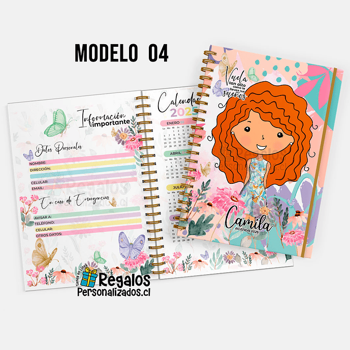 Agenda 2025 vuela alto diseño personalizado 11