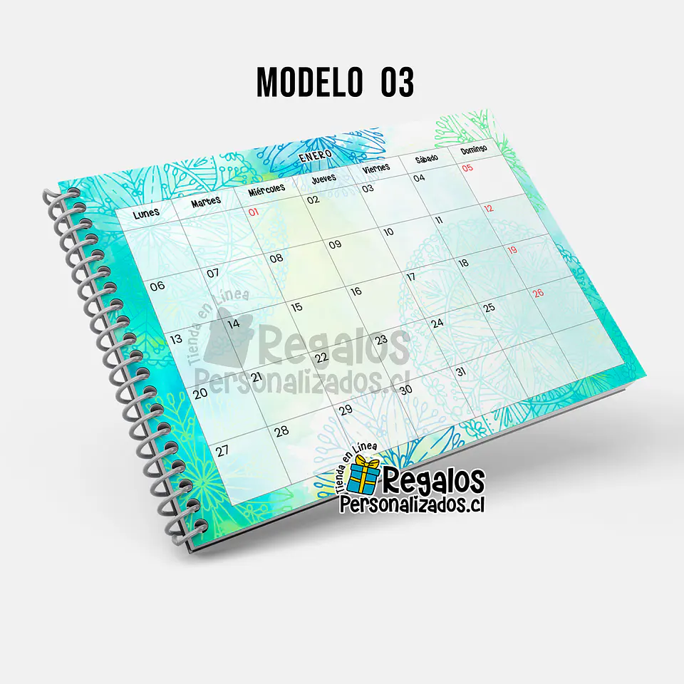 Planificador mensual fechado, portada personalizada 4