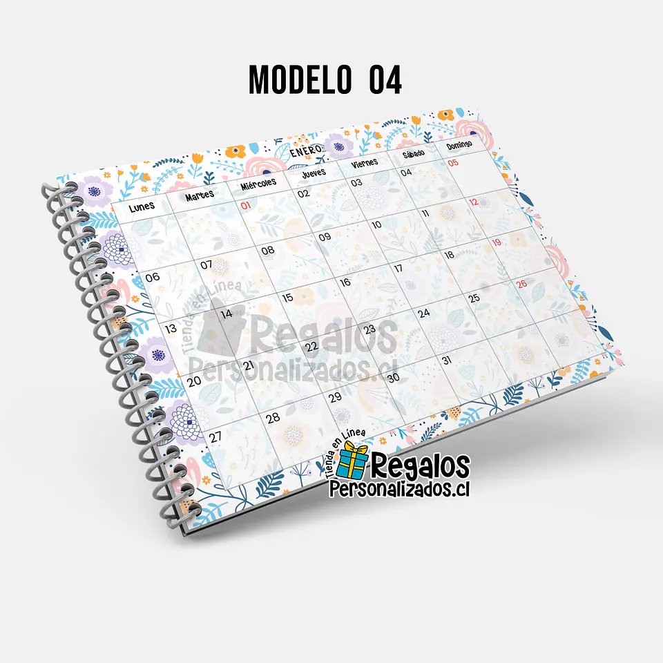Planificador mensual fechado, portada personalizada 5