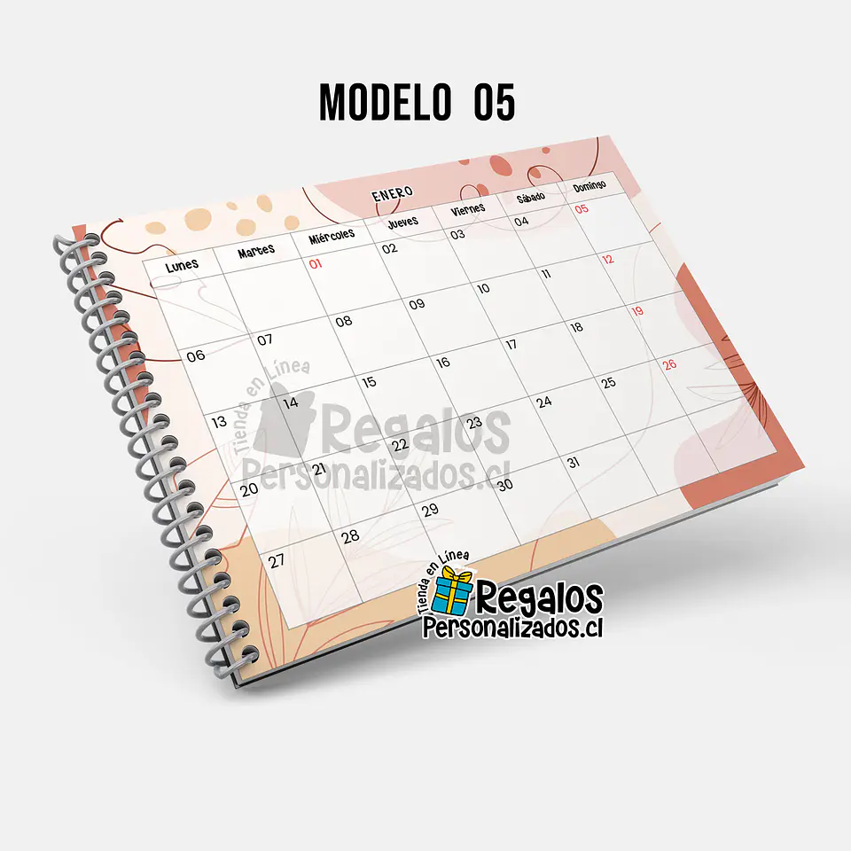 Planificador mensual fechado, portada personalizada 6