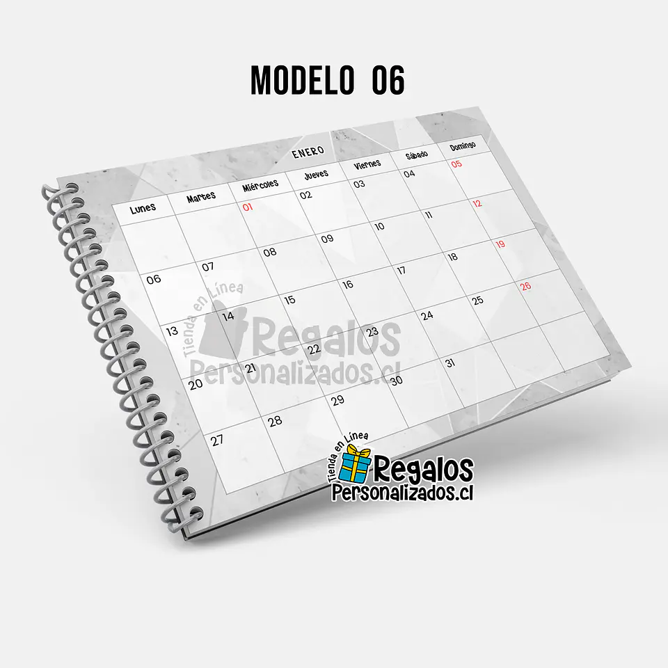 Planificador mensual fechado, portada personalizada 7
