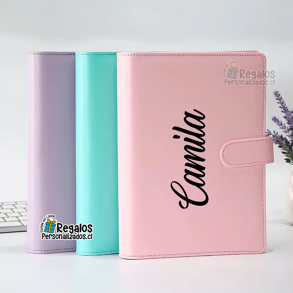 Libreta Ecocuero nombre personalizado 1