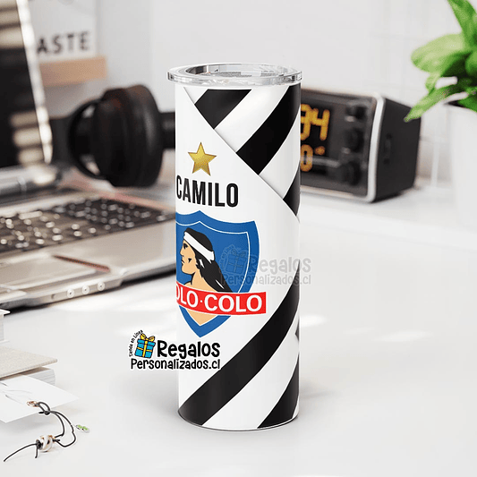Vaso térmico Skinny diseño Colo Colo 1