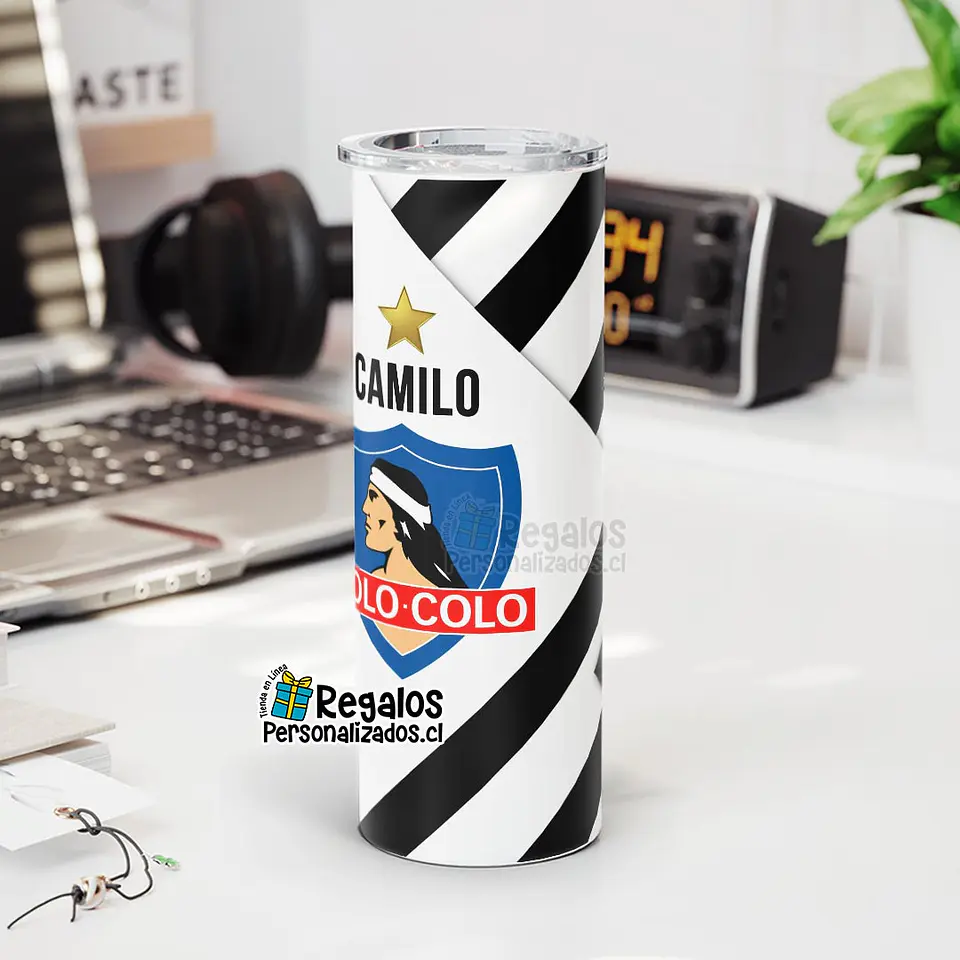 Vaso térmico Skinny diseño Colo Colo 1