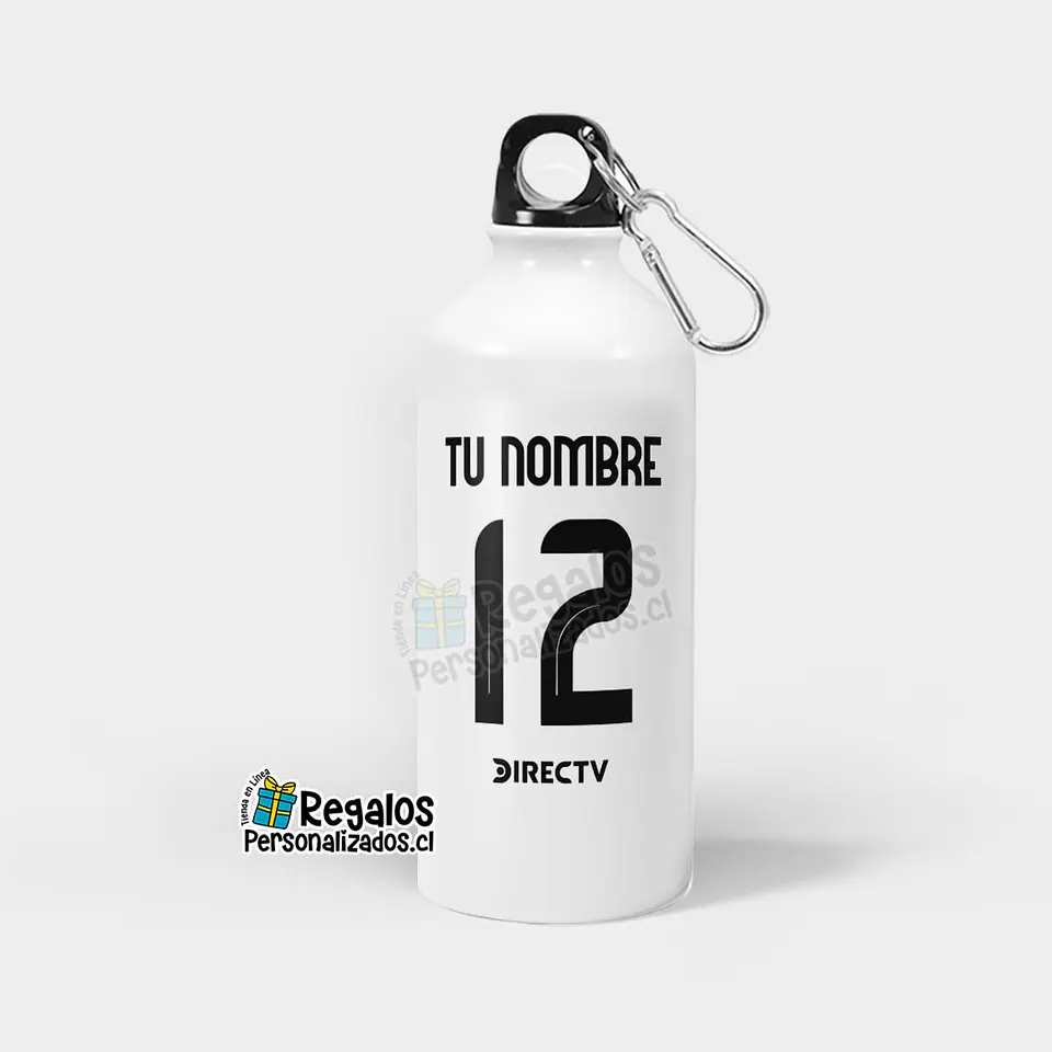 Botella tapa rosca y mosqueton diseño Colo colo 2