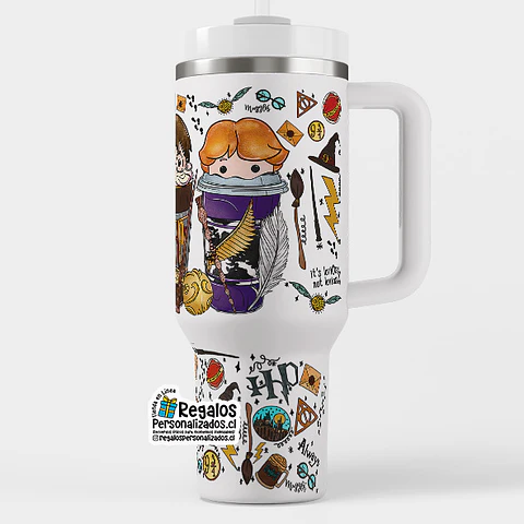 Vaso térmico tipo stanley harry potter