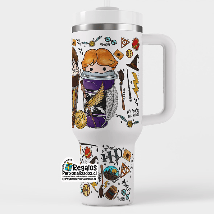 Vaso térmico tipo stanley harry potter 1