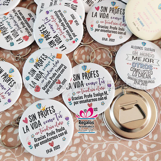 Chapita llavero destapador 58mm personalizado 3