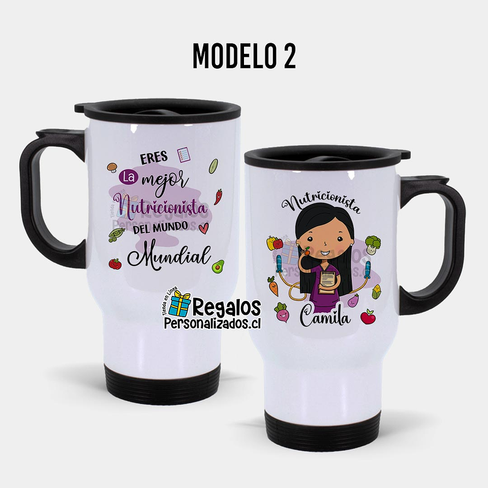 Mug térmico diseño Nutricionista 3