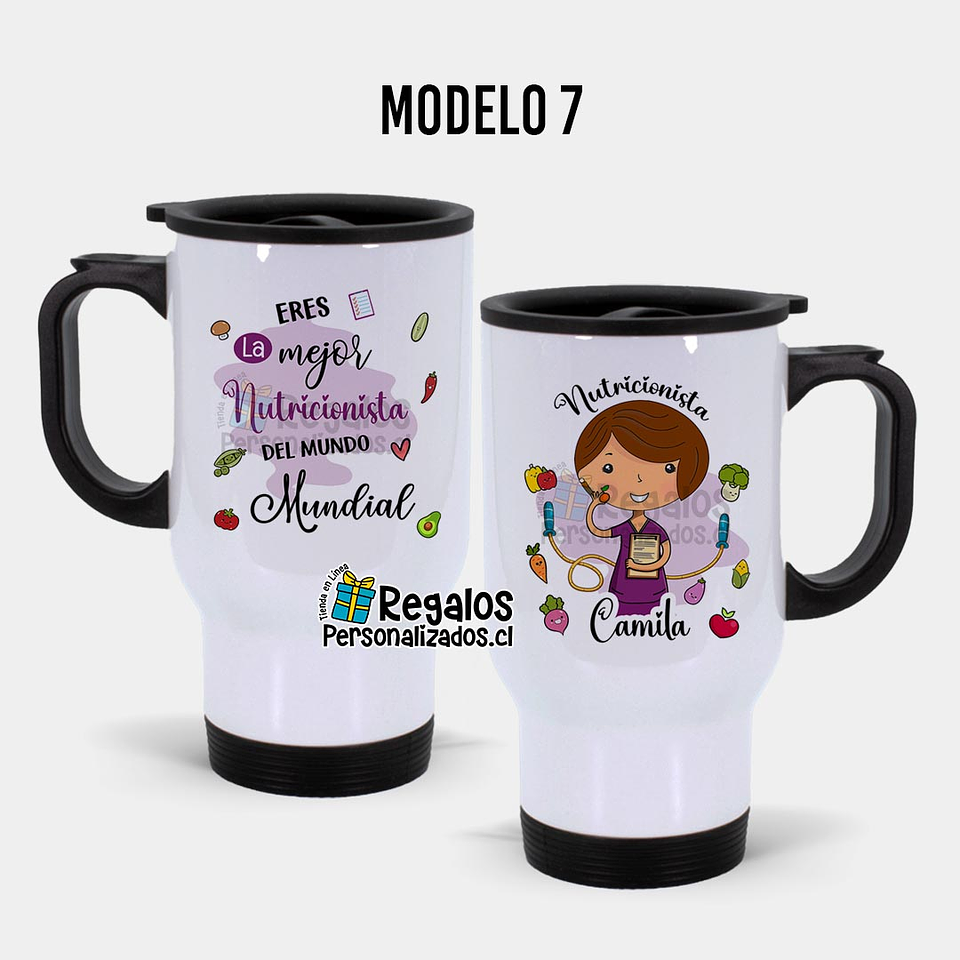 Mug térmico diseño Nutricionista 8