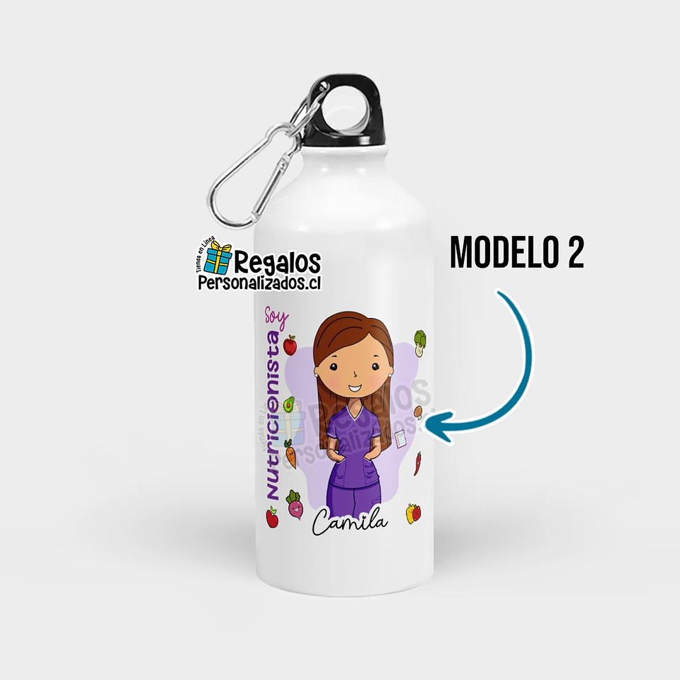 Botella diseño Nutricionista 3