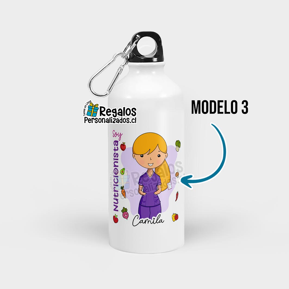 Botella diseño Nutricionista 4