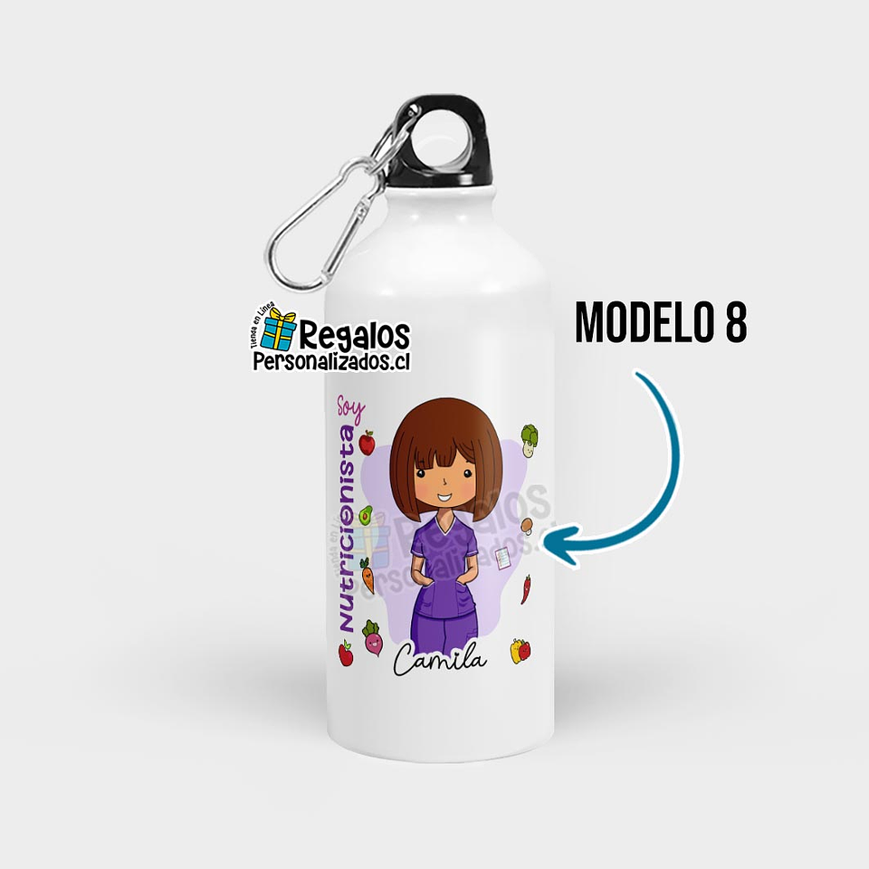 Botella diseño Nutricionista 9