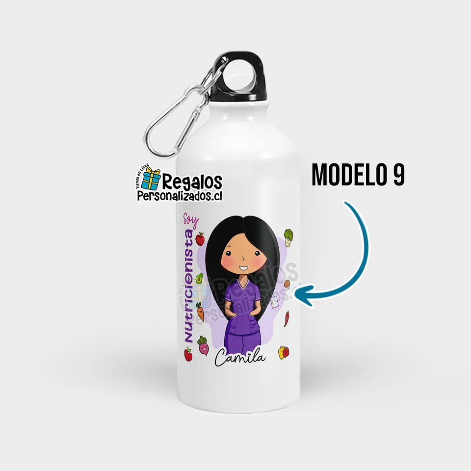 Botella diseño Nutricionista 10
