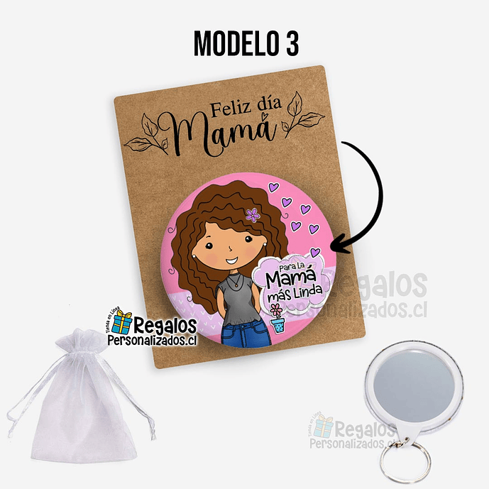 Llavero espejo diseño dia de la madre 4
