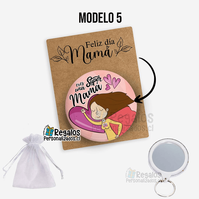 Llavero espejo diseño dia de la madre 6