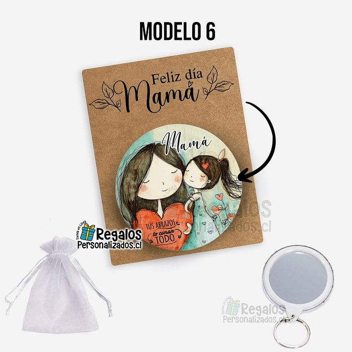 Llavero espejo diseño dia de la madre 7