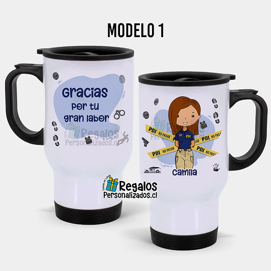 Mug térmico diseño PDI Mujer 2