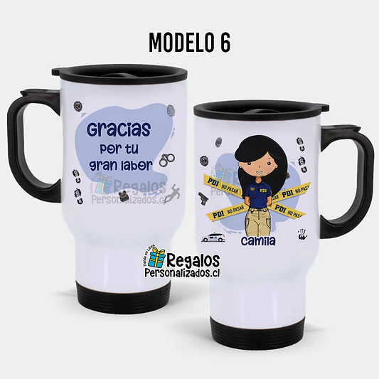 Mug térmico diseño PDI Mujer 7
