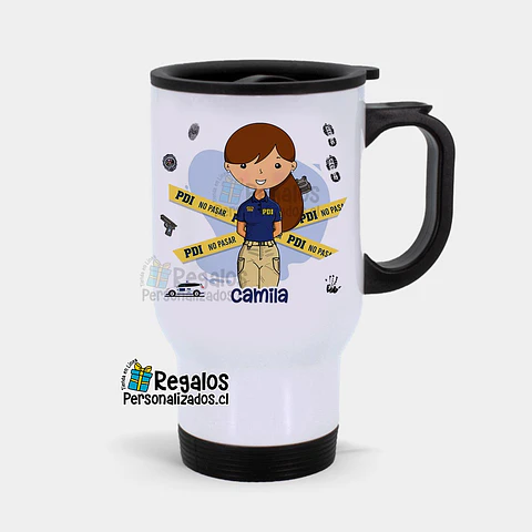 Mug térmico diseño PDI Mujer