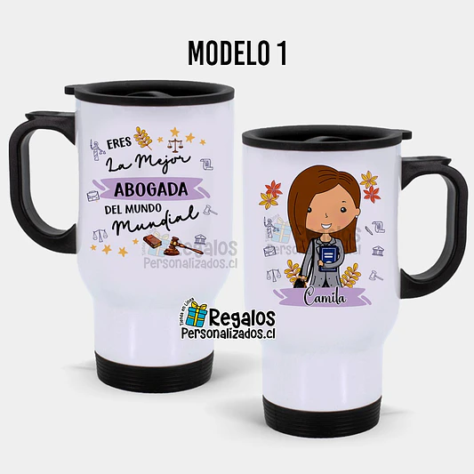 Mug térmico diseño Abogada 2