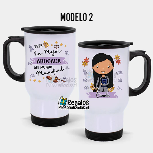 Mug térmico diseño Abogada 3