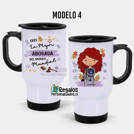 Mug térmico diseño Abogada 5