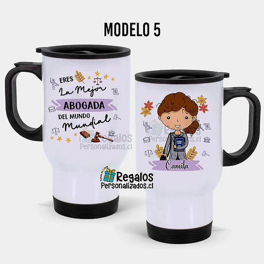 Mug térmico diseño Abogada 6