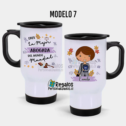 Mug térmico diseño Abogada 8