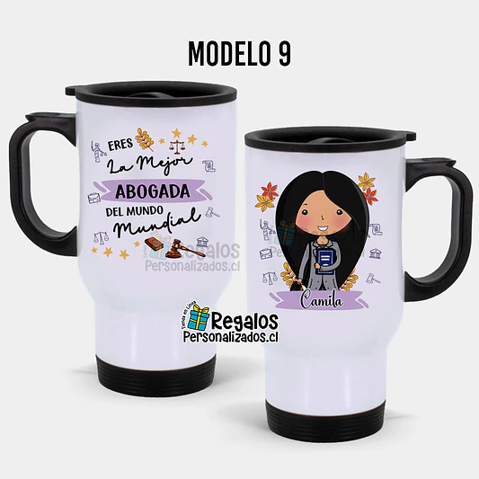 Mug térmico diseño Abogada 10